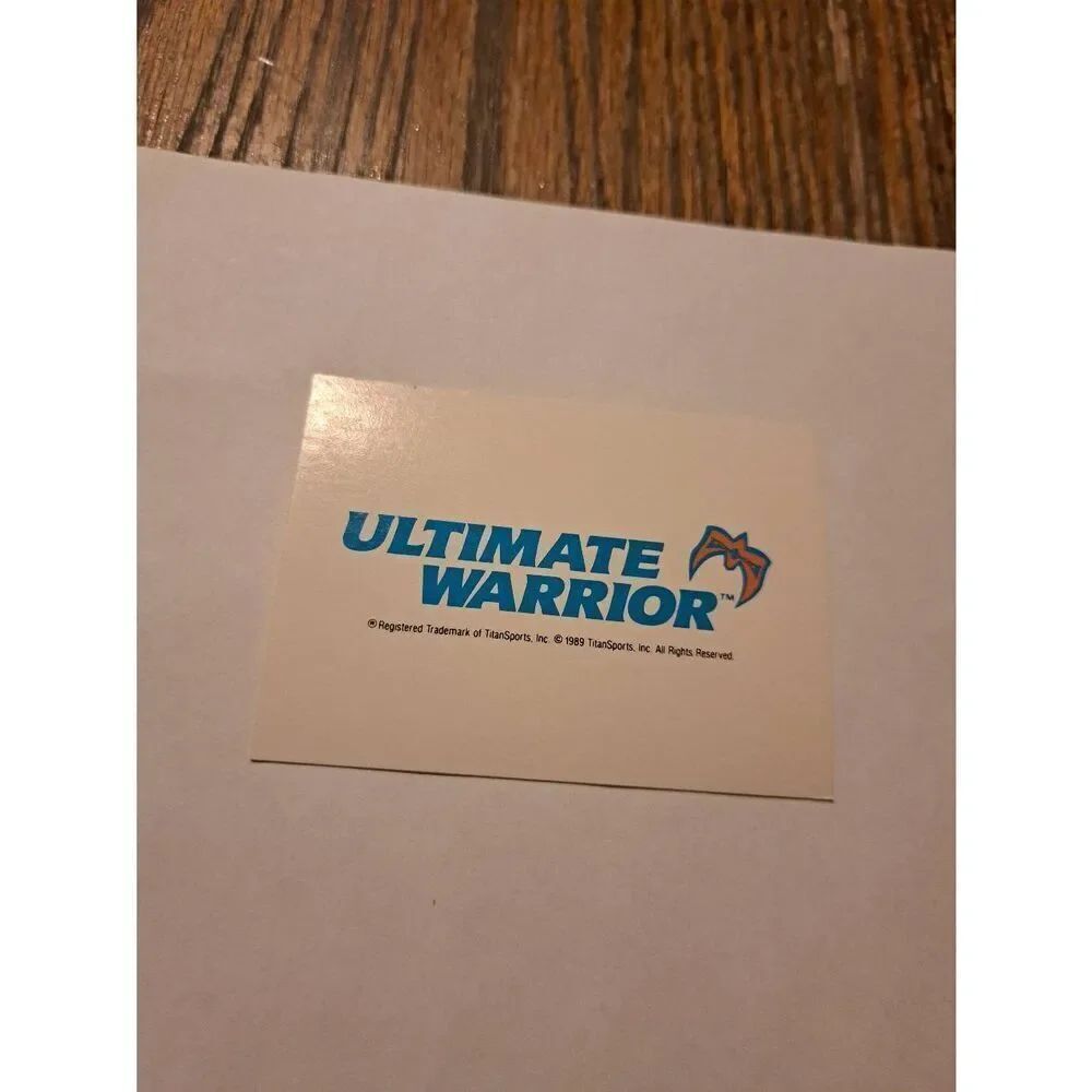 Vintage 1990 WWF Ultimate Warrior Trading Card #139 Classic Games Titan Sports